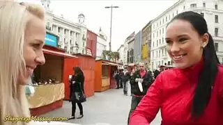 جماع جماعي لفتاة ممتلئة: عدة زبابات لفتيات مثيرات